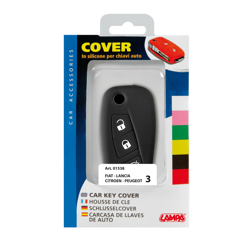 Cover per chiavi auto, conf. singola – compatibile per – Citroen, Fiat, Lancia, Peugeot LAMPA 01538
