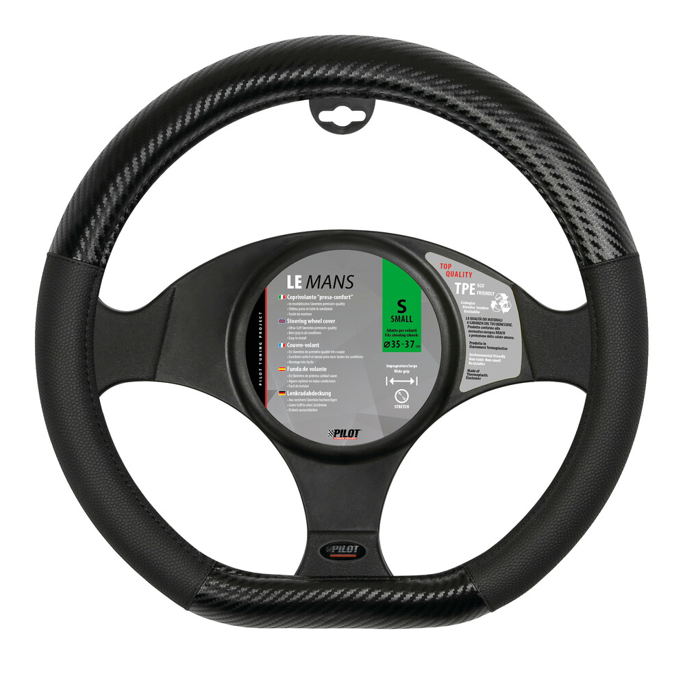 COPRIVOLANTE “LE-MANS” MISURA S 35-37 CM NERO