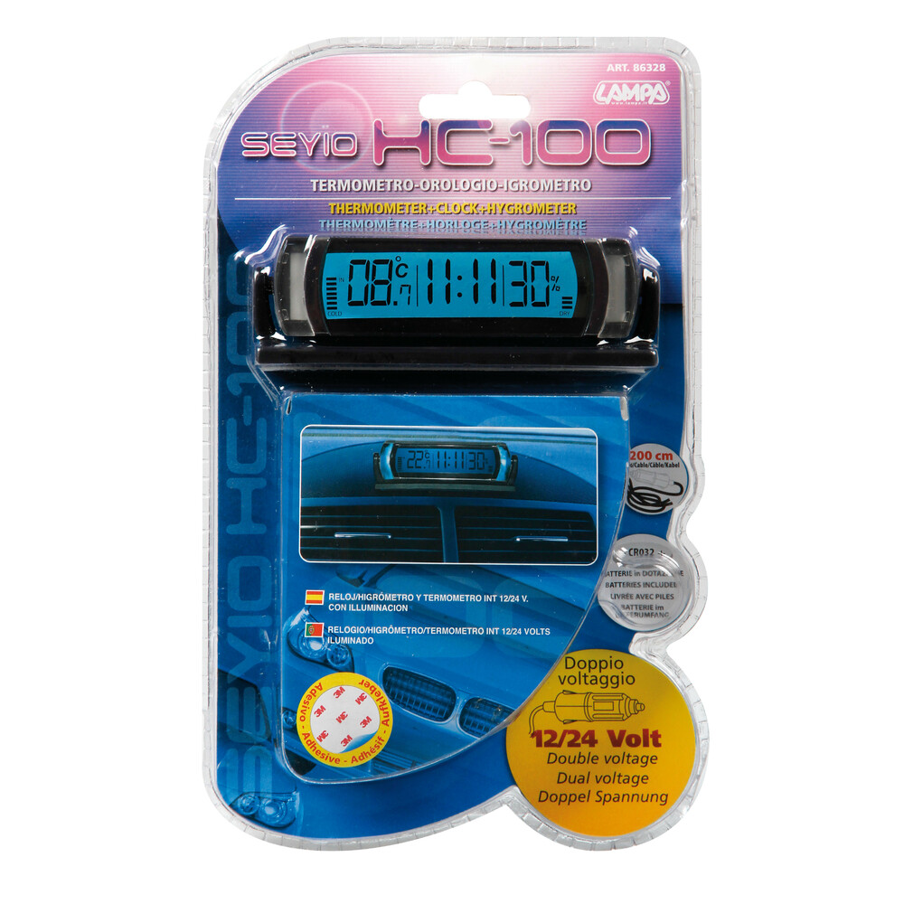 Seyio HC-100, orologio multifunzione – 12/24V