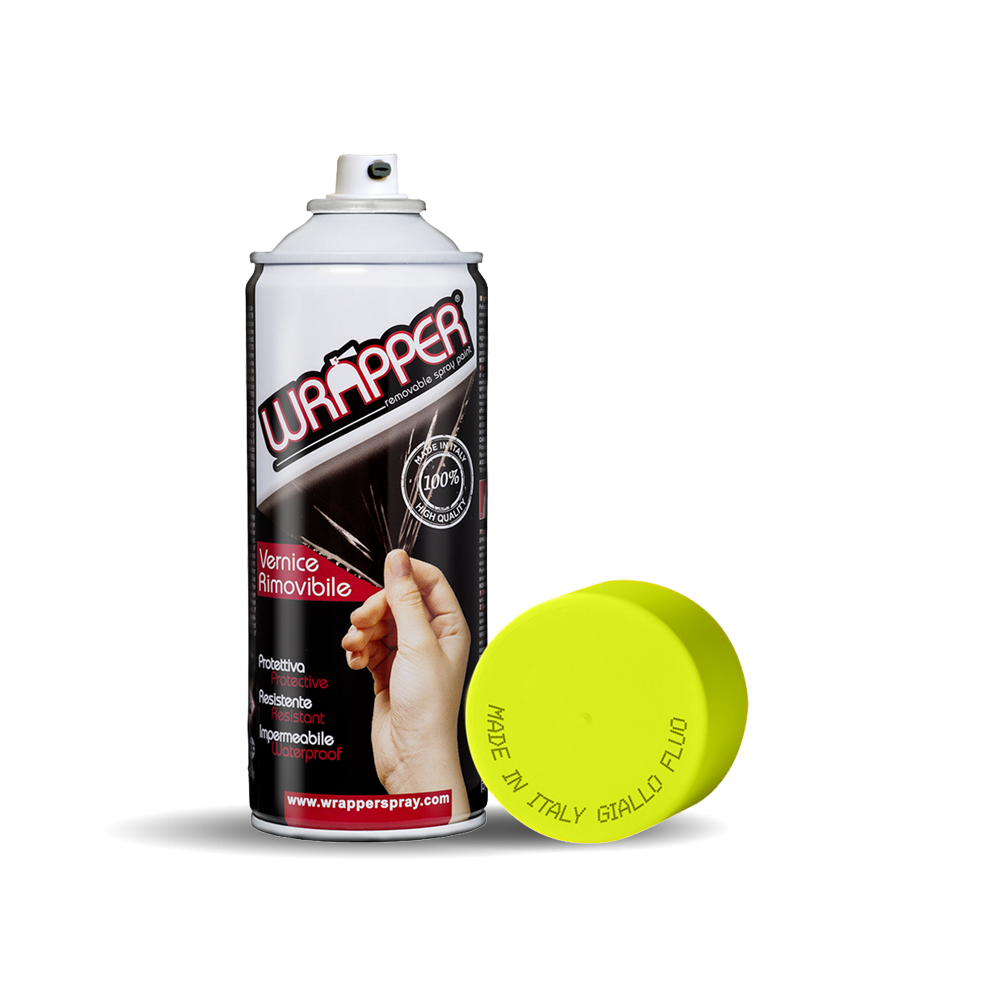 Wrapper, pellicola spray rimovibile, 400 ml – Giallo fluo