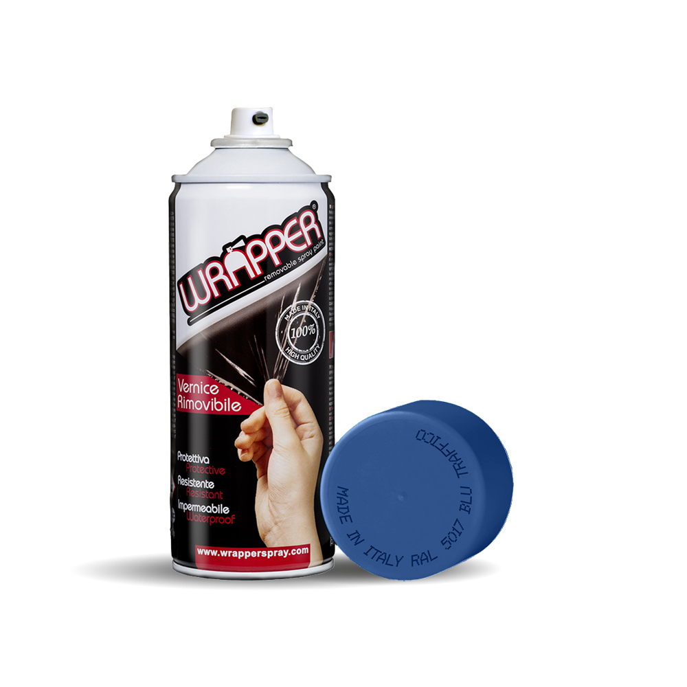 Wrapper, pellicola spray rimovibile, 400 ml – Blu traffico – Ral 5017