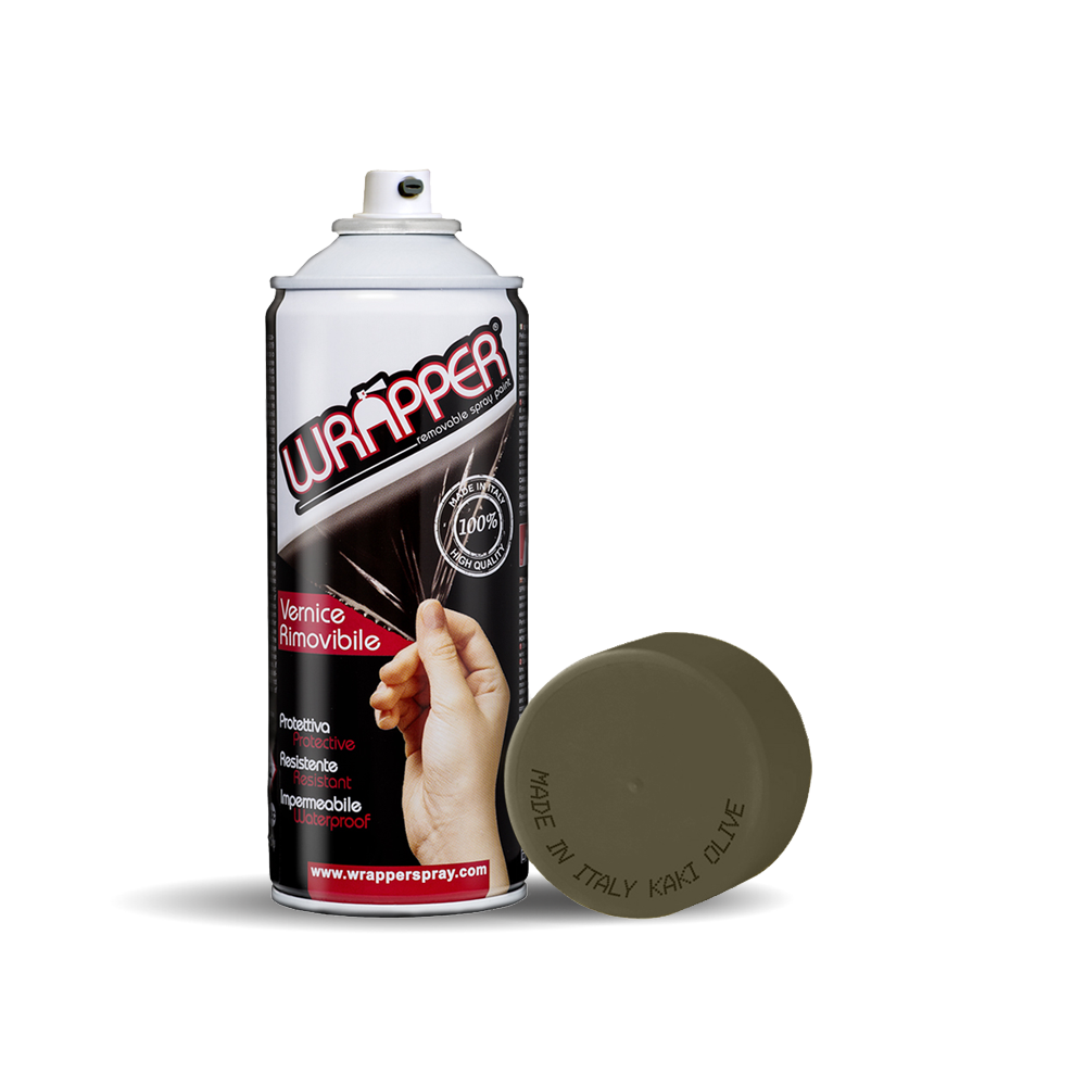 Wrapper, pellicola spray rimovibile, 400 ml – Kaki olive